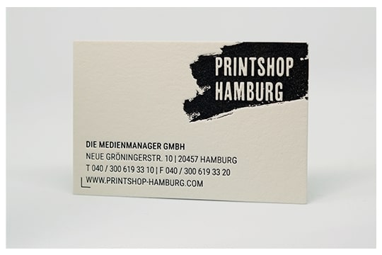 Letterpress Visitenkarten aus Hamburg