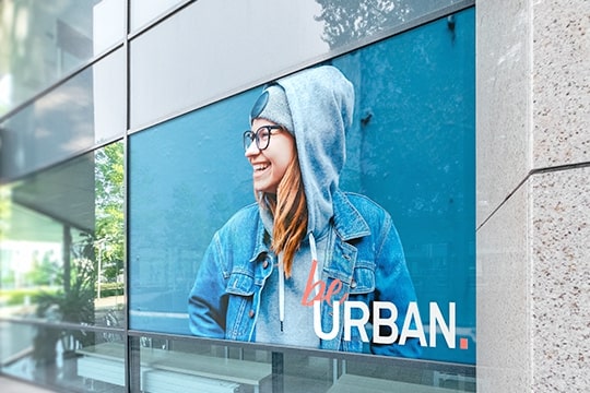 Schaufensterbeklebung