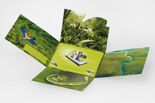 Faltblätter Quadratfalz